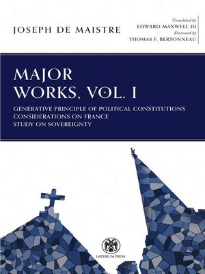 cover image of Major Works, Volume I--Imperium Press
